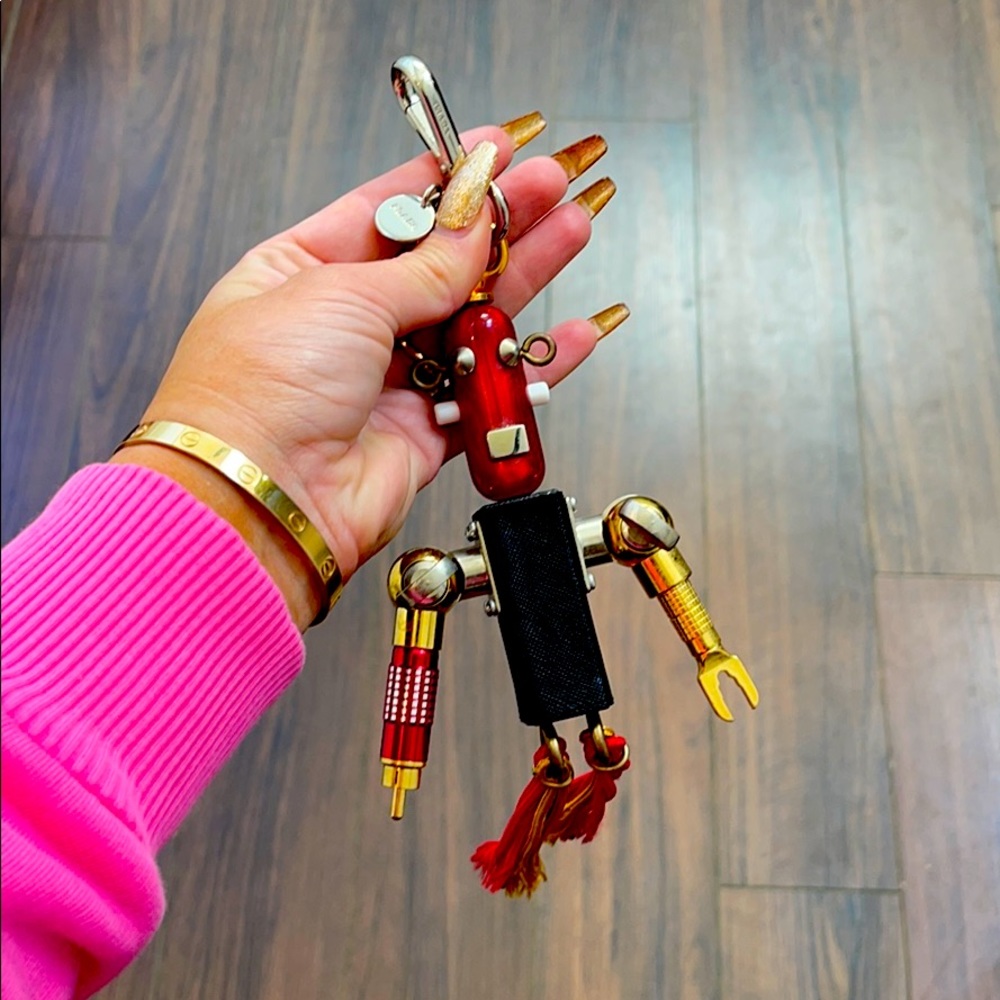Vintage Prada robot keychain